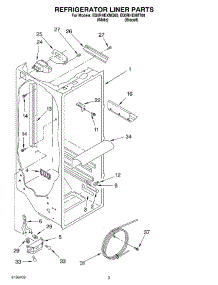 02 - Refrigerator Liner Parts parts for Whirlpool Refrigerator ED5RHEXMQ00 from AppliancePartsPros.com