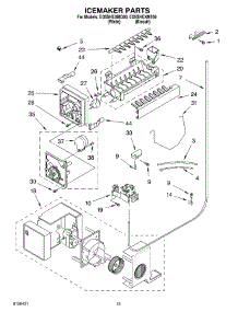 12 - Icemaker Parts, Parts Not Illustrated parts for Whirlpool Refrigerator ED5SHEXMQ00 from AppliancePartsPros.com