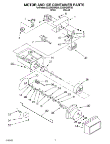 05 - Motor And Ice Container Parts parts for Whirlpool Refrigerator ED2SHEXMT00 from AppliancePartsPros.com