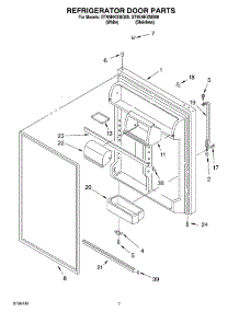 04 - Refrigerator Door Parts parts for Whirlpool Refrigerator GT9SHKXMS00 from AppliancePartsPros.com