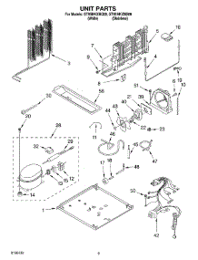 05 - Unit Parts parts for Whirlpool Refrigerator GT9SHKXMS00 from AppliancePartsPros.com