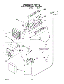 12 - Icemaker Parts, Parts Not Illustrated parts for Whirlpool Refrigerator ED2GHGXMQ00 from AppliancePartsPros.com