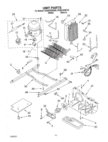 09 - Unit Parts parts for Whirlpool Refrigerator ED2SHEXMQ00 from AppliancePartsPros.com