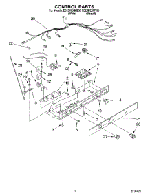 11 - Control Parts parts for Whirlpool Refrigerator ED2SHEXMQ00 from AppliancePartsPros.com