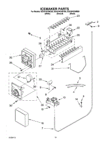 12 - Icemaker Parts, Parts Not Illustrated parts for Whirlpool Refrigerator ED5VHGXMT00 from AppliancePartsPros.com