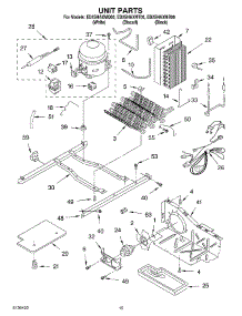 09 - Unit Parts parts for Whirlpool Refrigerator ED2SHAXMQ00 from AppliancePartsPros.com