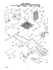 09 - Unit Parts parts for Whirlpool Refrigerator ED2FHEXMB00 from AppliancePartsPros.com