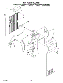 10 - Air Flow Parts parts for Whirlpool Refrigerator ED5FHEXMB00 from AppliancePartsPros.com