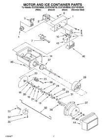05 - Motor And Ice Container Parts parts for Whirlpool Refrigerator ED2FHEXMQ00 from AppliancePartsPros.com