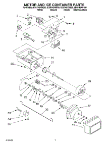 05 - Motor And Ice Container Parts parts for Whirlpool Refrigerator ED5FHEXMS00 from AppliancePartsPros.com