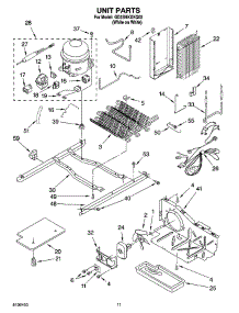 08 - Unit Parts parts for Whirlpool Refrigerator GD2SHKXKQ02 from AppliancePartsPros.com
