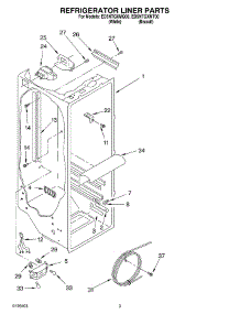 02 - Refrigerator Liner Parts parts for Whirlpool Refrigerator ED5NTGXMT00 from AppliancePartsPros.com