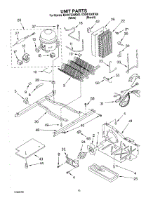 09 - Unit Parts parts for Whirlpool Refrigerator ED2NTGXMT00 from AppliancePartsPros.com