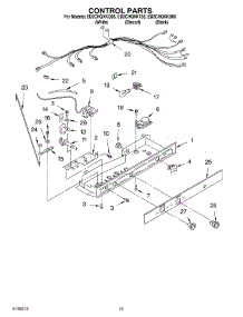 12 - Control Parts, Parts Not Illustrated parts for Whirlpool Refrigerator ED2CHQXKT05 from AppliancePartsPros.com