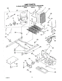 10 - Unit Parts parts for Whirlpool Refrigerator ED2CHQXKB05 from AppliancePartsPros.com