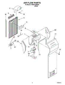 04 - Air Flow Parts parts for Whirlpool Refrigerator ED0GTQXMQ00 from AppliancePartsPros.com