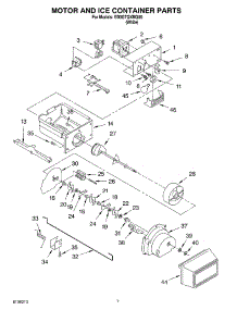 05 - Motor And Ice Container Parts parts for Whirlpool Refrigerator ED0GTQXMQ00 from AppliancePartsPros.com