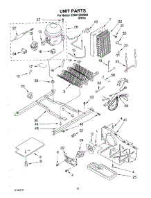 09 - Unit Parts parts for Whirlpool Refrigerator ED0GTQXMQ00 from AppliancePartsPros.com