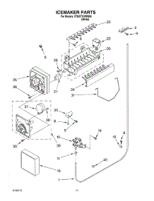 10 - Icemaker Parts parts for Whirlpool Refrigerator ED0GTQXMQ00 from AppliancePartsPros.com