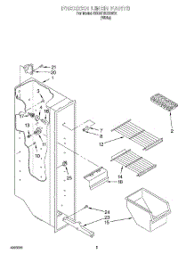 03 - Freezer Liner parts for Whirlpool Refrigerator 6ED20TKXGW01 from AppliancePartsPros.com