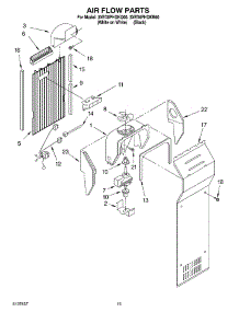08 - Air Flow parts for Whirlpool Refrigerator 3XED0FHQKQ00 from AppliancePartsPros.com