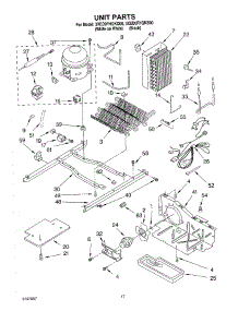 10 - Unit parts for Whirlpool Refrigerator 3XED0FHQKQ00 from AppliancePartsPros.com
