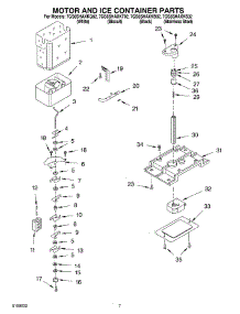 05 - Motor And Ice Container Parts parts for Whirlpool Refrigerator 7GS6SHAXKQ02 from AppliancePartsPros.com