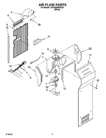 10 - Air Flow Parts parts for Whirlpool Refrigerator 5VGS3SHGKQ01 from AppliancePartsPros.com