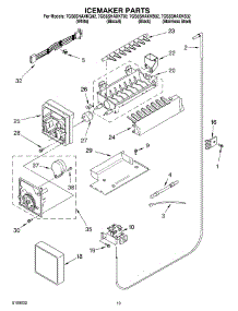 12 - Icemaker Parts, Parts Not Illustrated parts for Whirlpool Refrigerator 7GS6SHAXKQ02 from AppliancePartsPros.com
