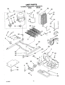 09 - Unit parts for Whirlpool Refrigerator 4YGD25DCHT01 from AppliancePartsPros.com