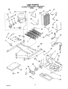 09 - Unit parts for Whirlpool Refrigerator 4YGD27DCHT01 from AppliancePartsPros.com