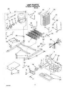 09 - Unit parts for Whirlpool Refrigerator 4YED2FHKKT00 from AppliancePartsPros.com