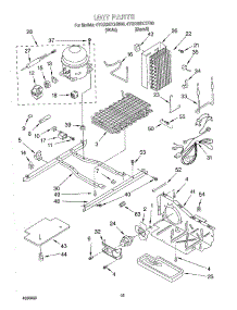 09 - Unit parts for Whirlpool Refrigerator 4YGD25DCHW00 from AppliancePartsPros.com