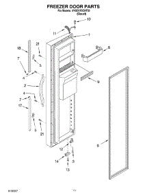07 - Freezer Door parts for Whirlpool Refrigerator 4YGD27DCHT02 from AppliancePartsPros.com