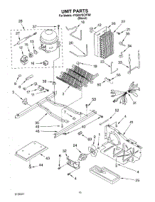 09 - Unit parts for Whirlpool Refrigerator 4YGD27DCHT02 from AppliancePartsPros.com