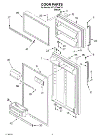 02 - Door parts for Whirlpool Refrigerator 8ET1FTKXKT02 from AppliancePartsPros.com