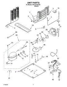 04 - Unit parts for Whirlpool Refrigerator 8ET1FTKXKT02 from AppliancePartsPros.com