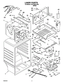 02 - Liner Parts parts for Whirlpool Refrigerator 5VET3DTKLQ00 from AppliancePartsPros.com