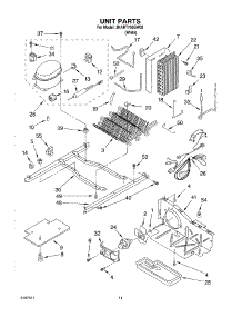 07 - Unit parts for Whirlpool Refrigerator 3KART700GW03 from AppliancePartsPros.com