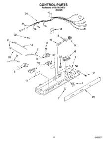 11 - Control parts for Whirlpool Refrigerator 4YGD27DCHT02 from AppliancePartsPros.com