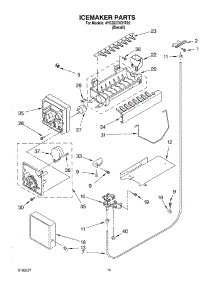12 - Icemaker parts for Whirlpool Refrigerator 4YGD27DCHT02 from AppliancePartsPros.com