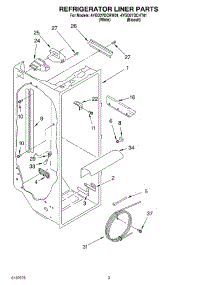 02 - Refrigerator Liner parts for Whirlpool Refrigerator 4YGD27DCHW01 from AppliancePartsPros.com