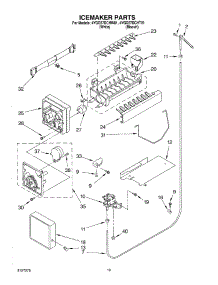 12 - Ice Maker, Optional parts for Whirlpool Refrigerator 4YGD27DCHW01 from AppliancePartsPros.com