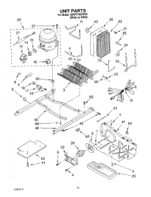 09 - Unit parts for Whirlpool Refrigerator 3XART745GW02 from AppliancePartsPros.com