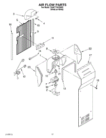 10 - Air Flow parts for Whirlpool Refrigerator 3XART745GW02 from AppliancePartsPros.com