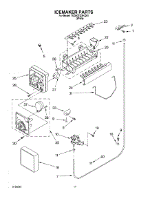 10 - Icemaker parts for Whirlpool Refrigerator 7ED0GTQXKQ01 from AppliancePartsPros.com