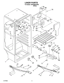 03 - Liner parts for Whirlpool Refrigerator 3VET18GKGW02 from AppliancePartsPros.com