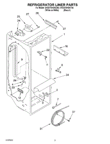 02 - Refrigerator Liner parts for Whirlpool Refrigerator 5VGS7SHGKT00 from AppliancePartsPros.com