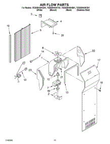 09 - Air Flow parts for Whirlpool Refrigerator 7GS6SHAXKB01 from AppliancePartsPros.com
