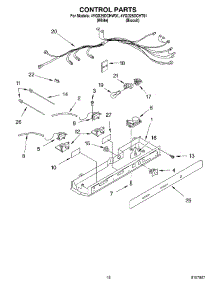 11 - Control parts for Whirlpool Refrigerator 4YGD25DCHW01 from AppliancePartsPros.com